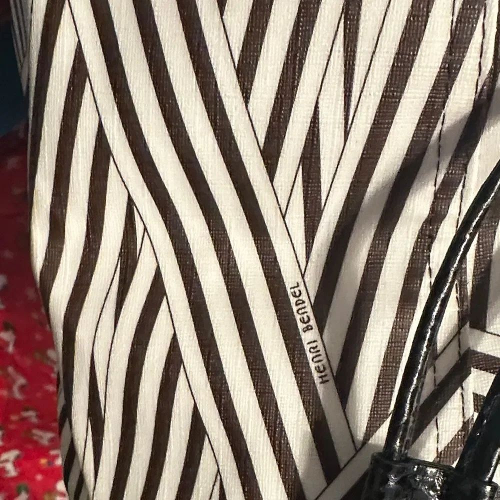 Henri Bendel Bucket bag backpack canvas&snakeskinbag - Picture 14 of 14